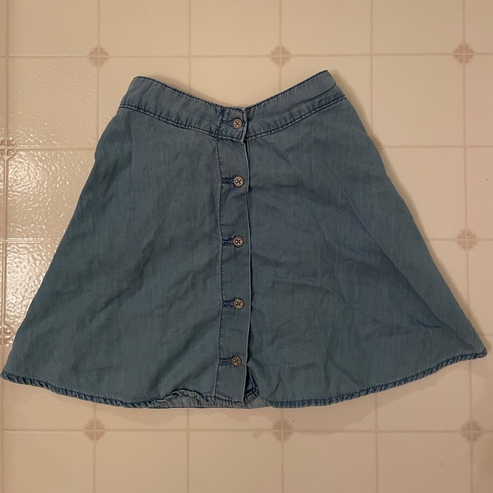 Blue Buttoned Skirt CROPP